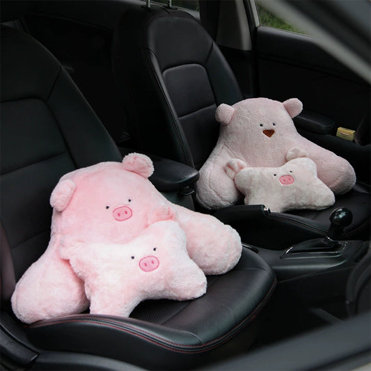 Car seat headrests, backrest pillows, car pillows, and lumbar support pillows