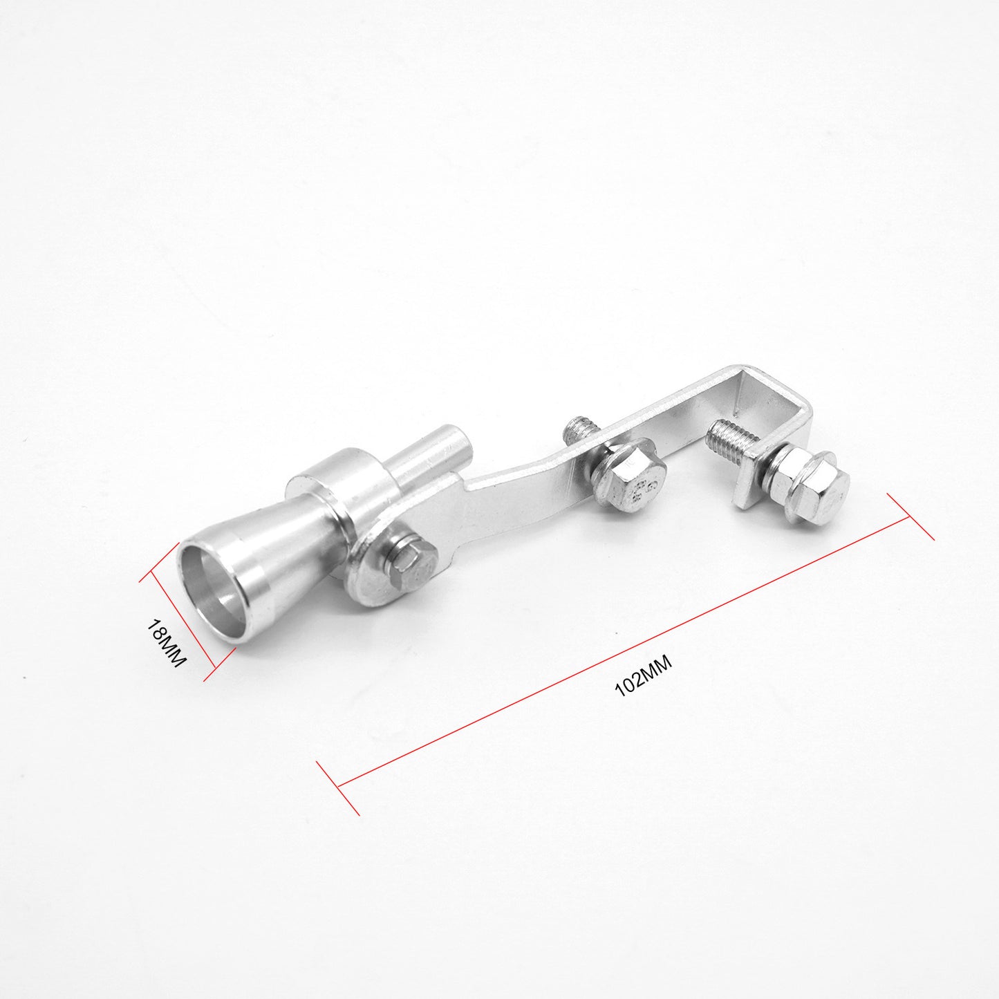 Turbo simulator whistle for vehicle exhaust pipe, a sound generator at the tailpipe