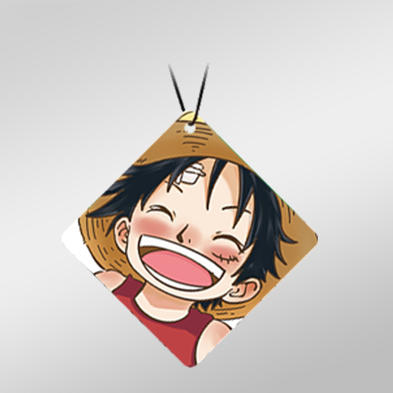 One Piece Long-lasting Car Air Freshener Hanging Tablets, Anime Car Decoration Accessories