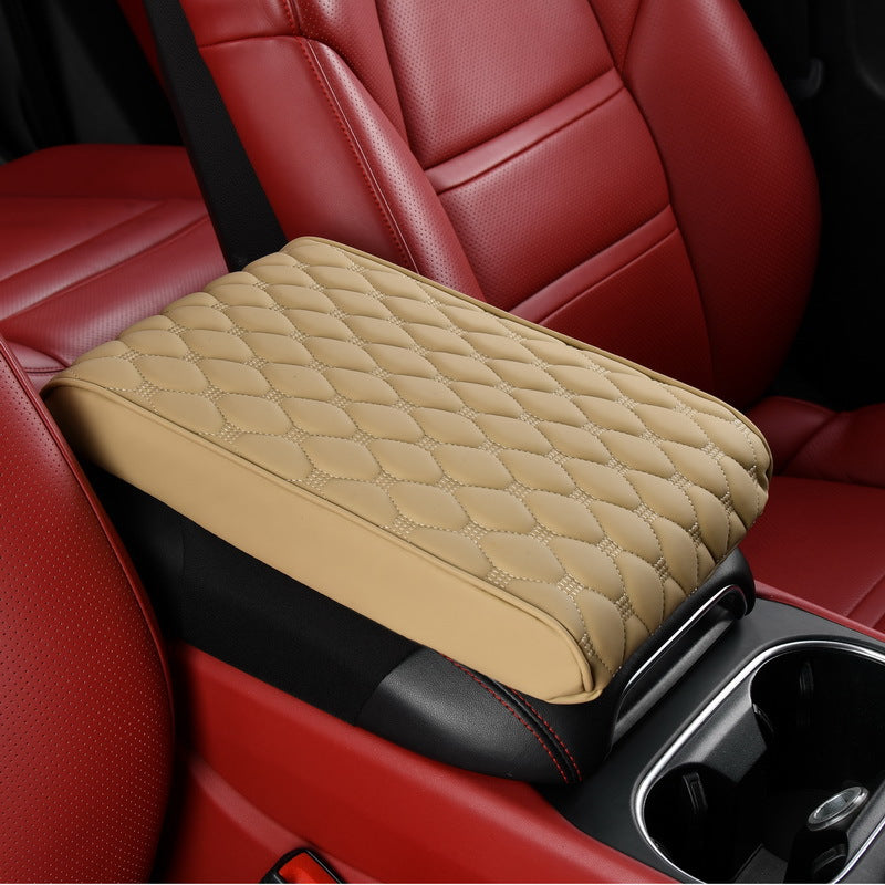 Universal Car Armrest Box Pad with Memory Foam, Armrest Booster and Cover