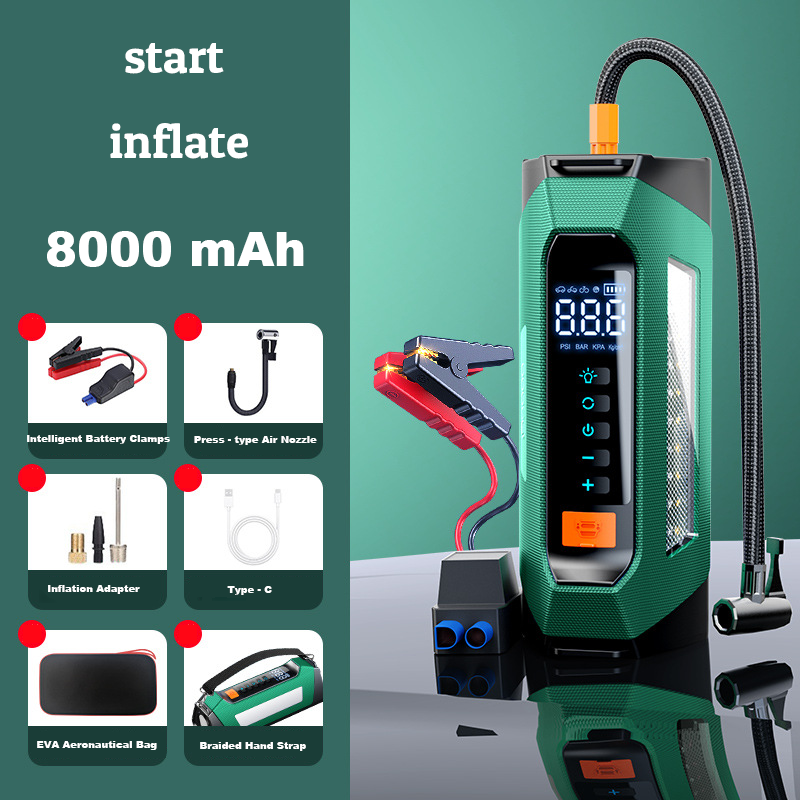 All - in - One Car Emergency Starter and Air Pump Car Emergency Starter Power Supply