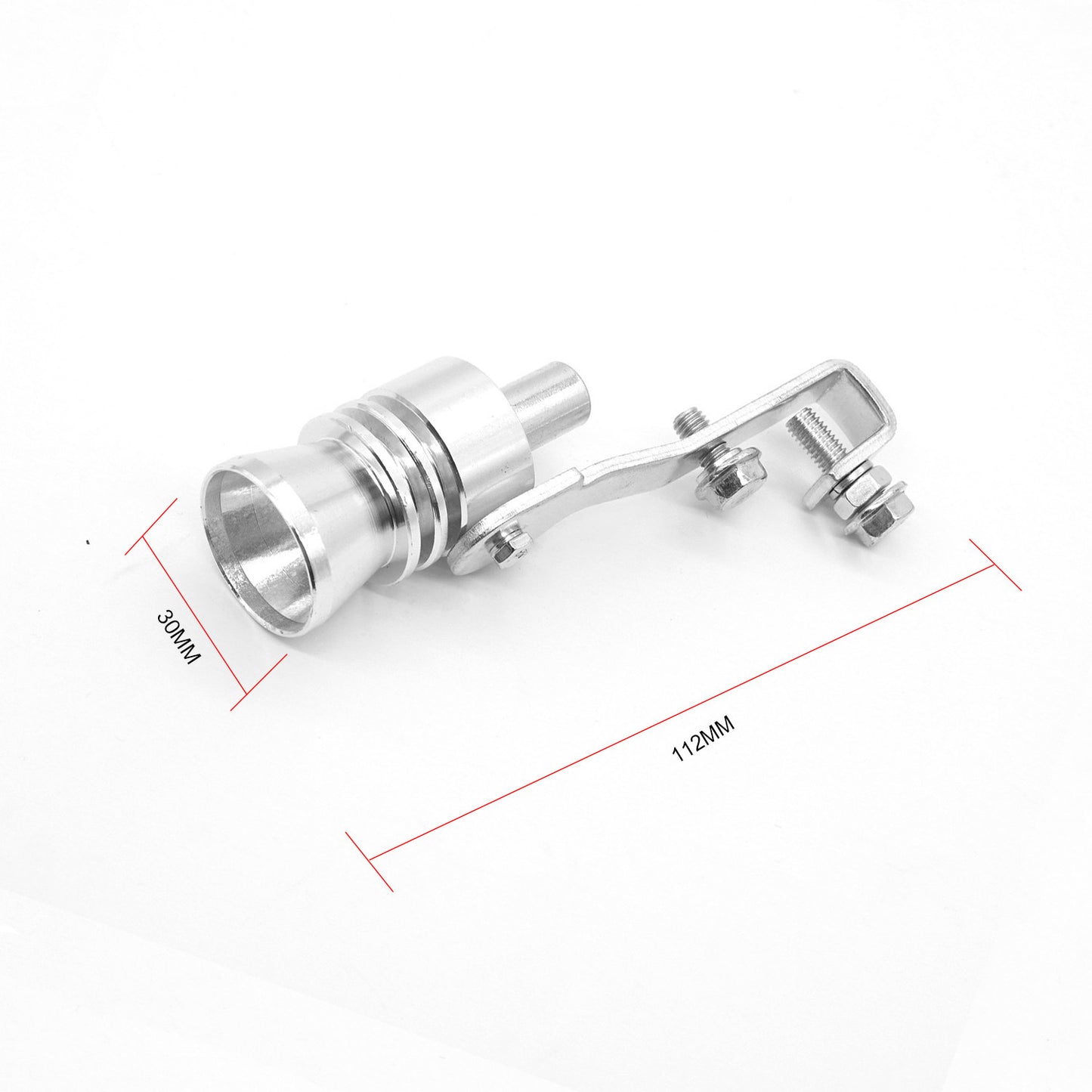 Turbo simulator whistle for vehicle exhaust pipe, a sound generator at the tailpipe