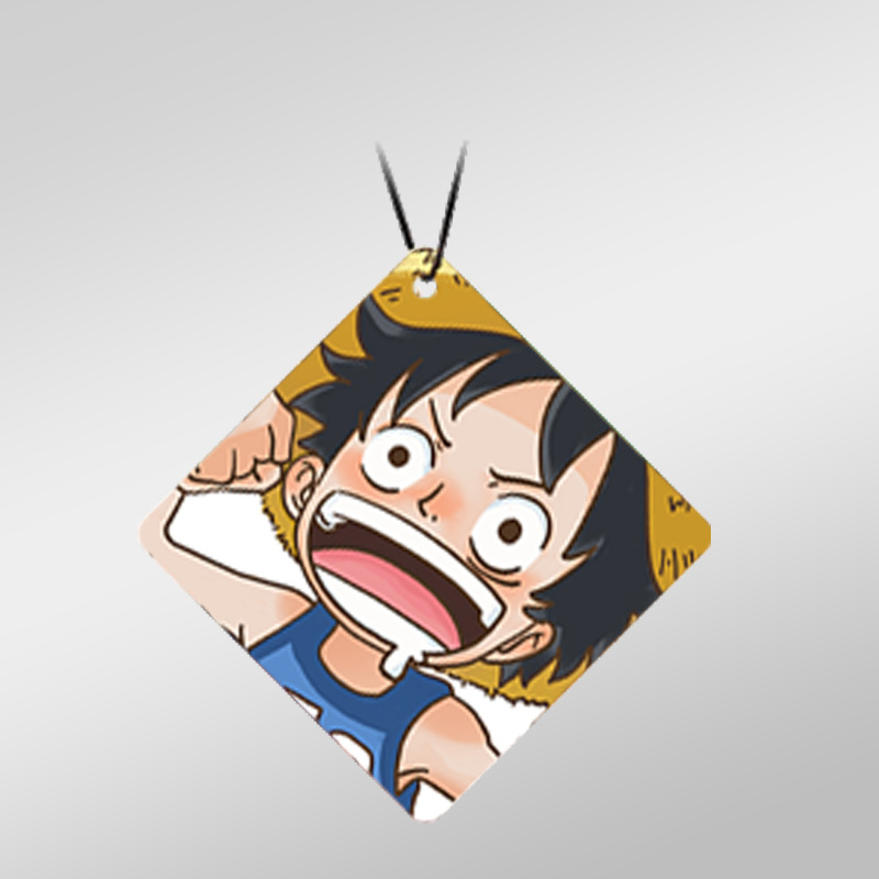 One Piece Long-lasting Car Air Freshener Hanging Tablets, Anime Car Decoration Accessories