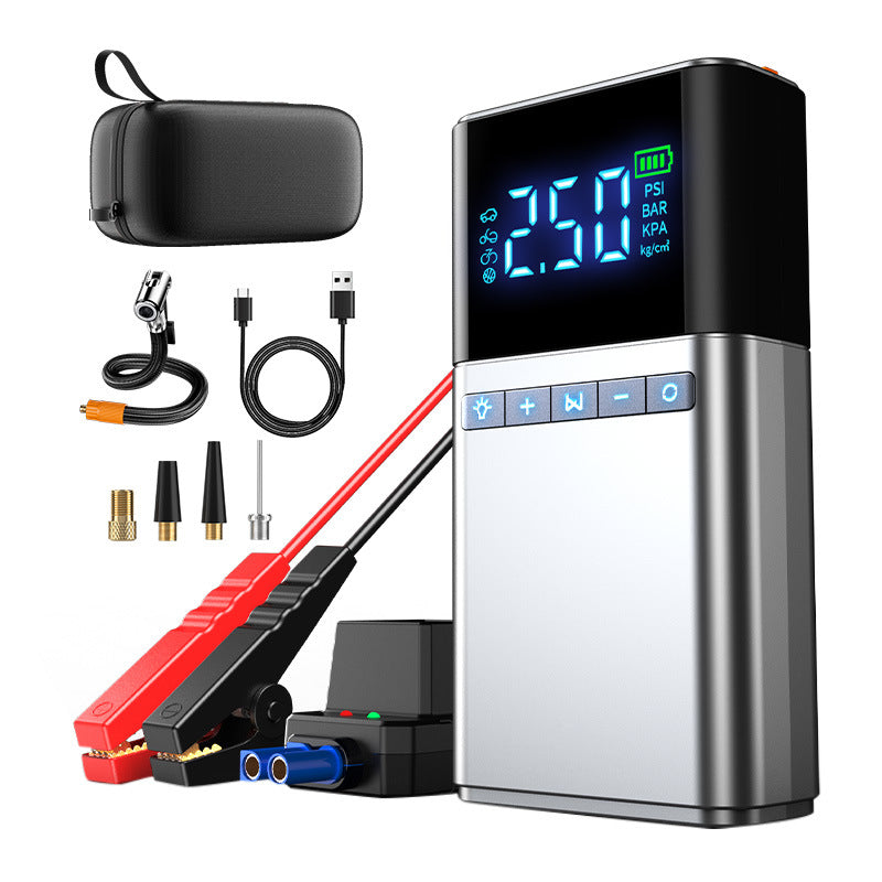 Portable Car Jump Starter Air Compressor Tir e Inflat