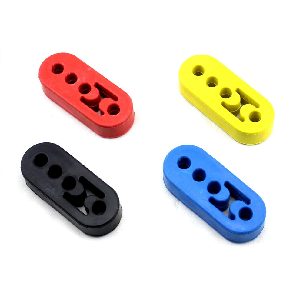 Automotive exhaust pipe hanging rubber with 4 holes, extended hanging rubber, muffler hook hanging lug