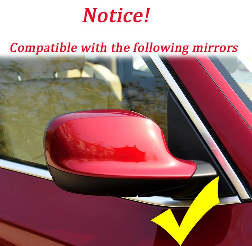 Best Quality Gloss Black Rear View Mirror Cover Cap For BMW X1 E84 X3 F25 Pre-LCI 2010 2011 2012 2013 Wholesale Quick Delivery