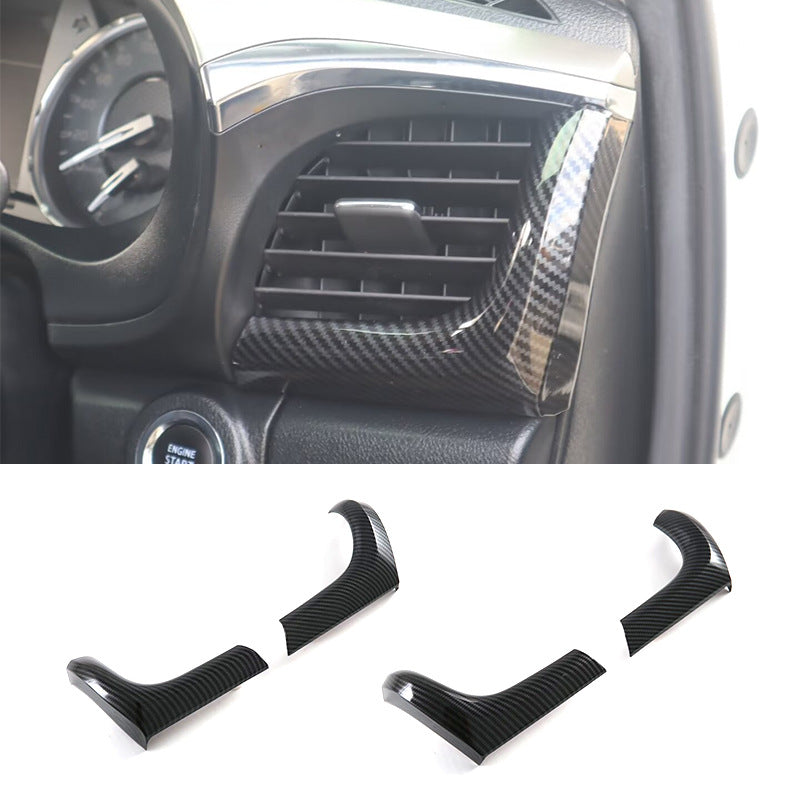 Applicable to the decorative strips of the left and right front side air outlet panels of the 2024 Toyota Hilux