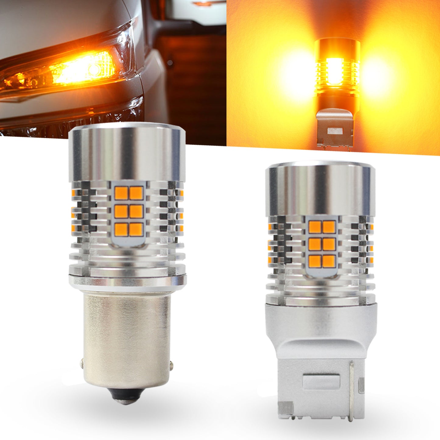 LED car turn signal bulb, anti-flicker, 24V decoded car light, T20