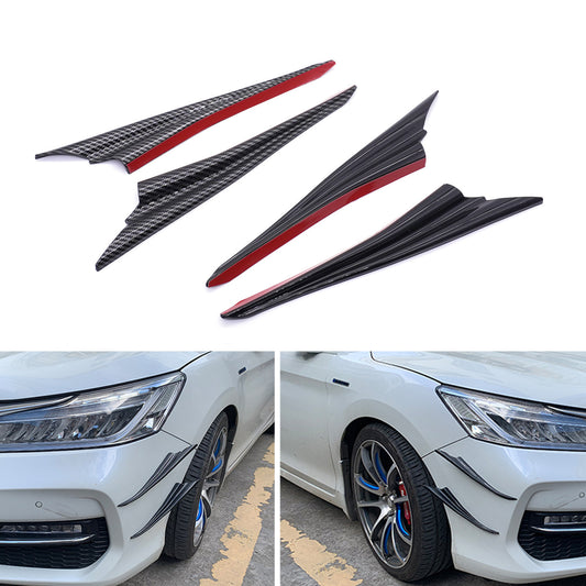 Automotive body kit modified air knife front bumper spoiler and air deflector