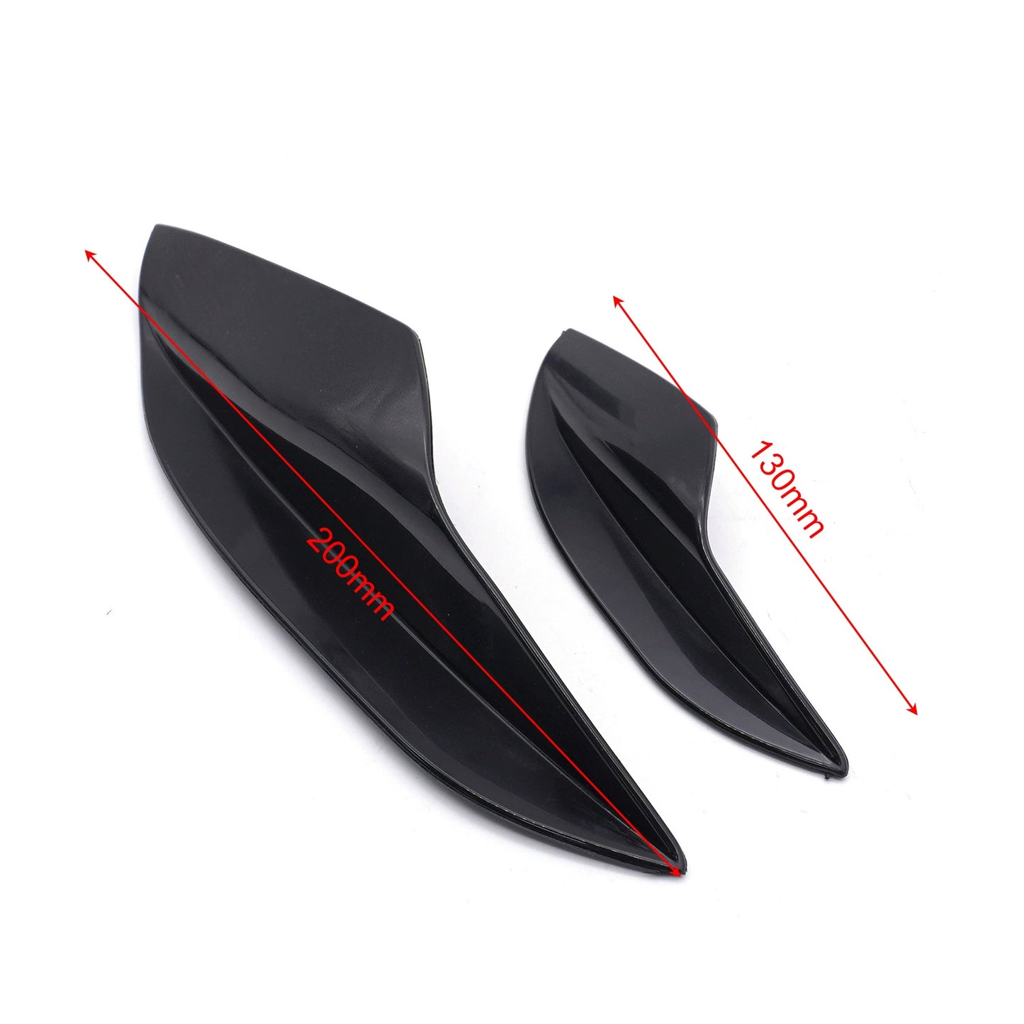 Universal automotive flow - guiding and spoiler air knife, sports front bumper surround