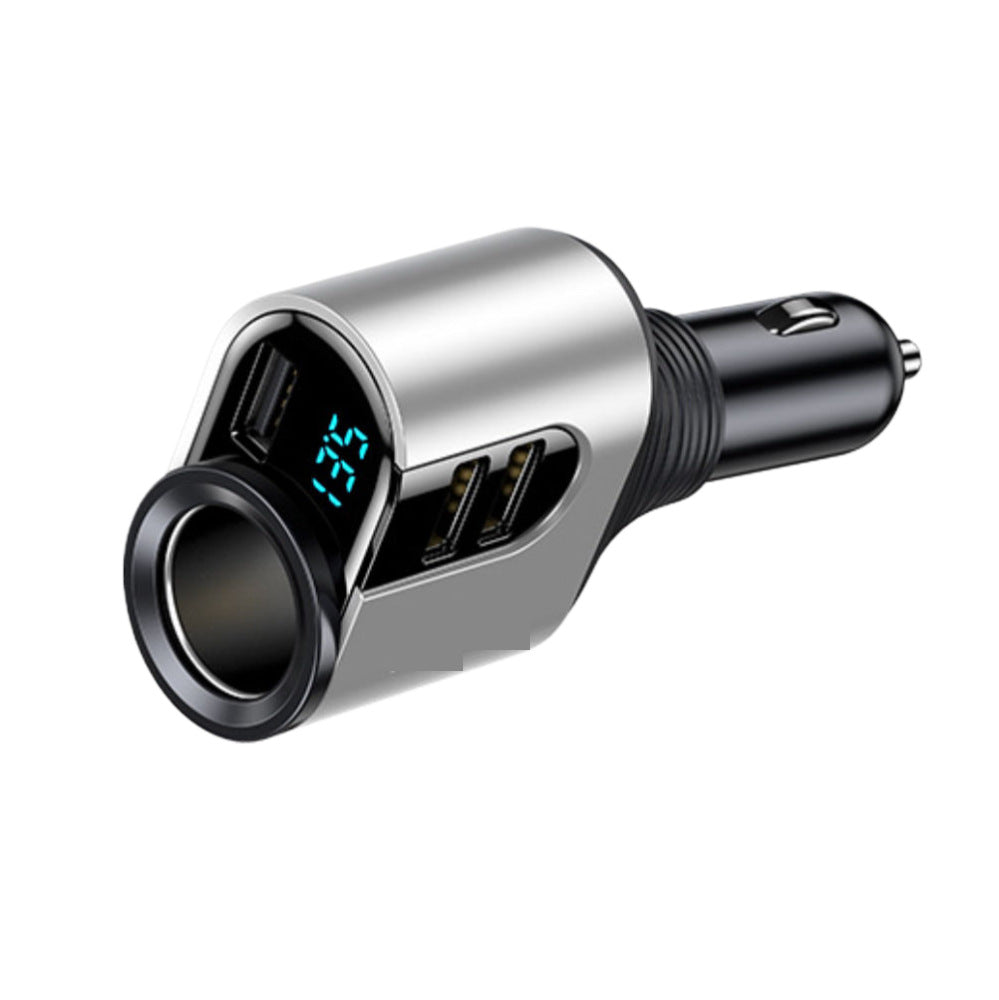 The car charger for the vehicle's cigarette lighter socket is compatible with fast charging for Apple mobile phones.