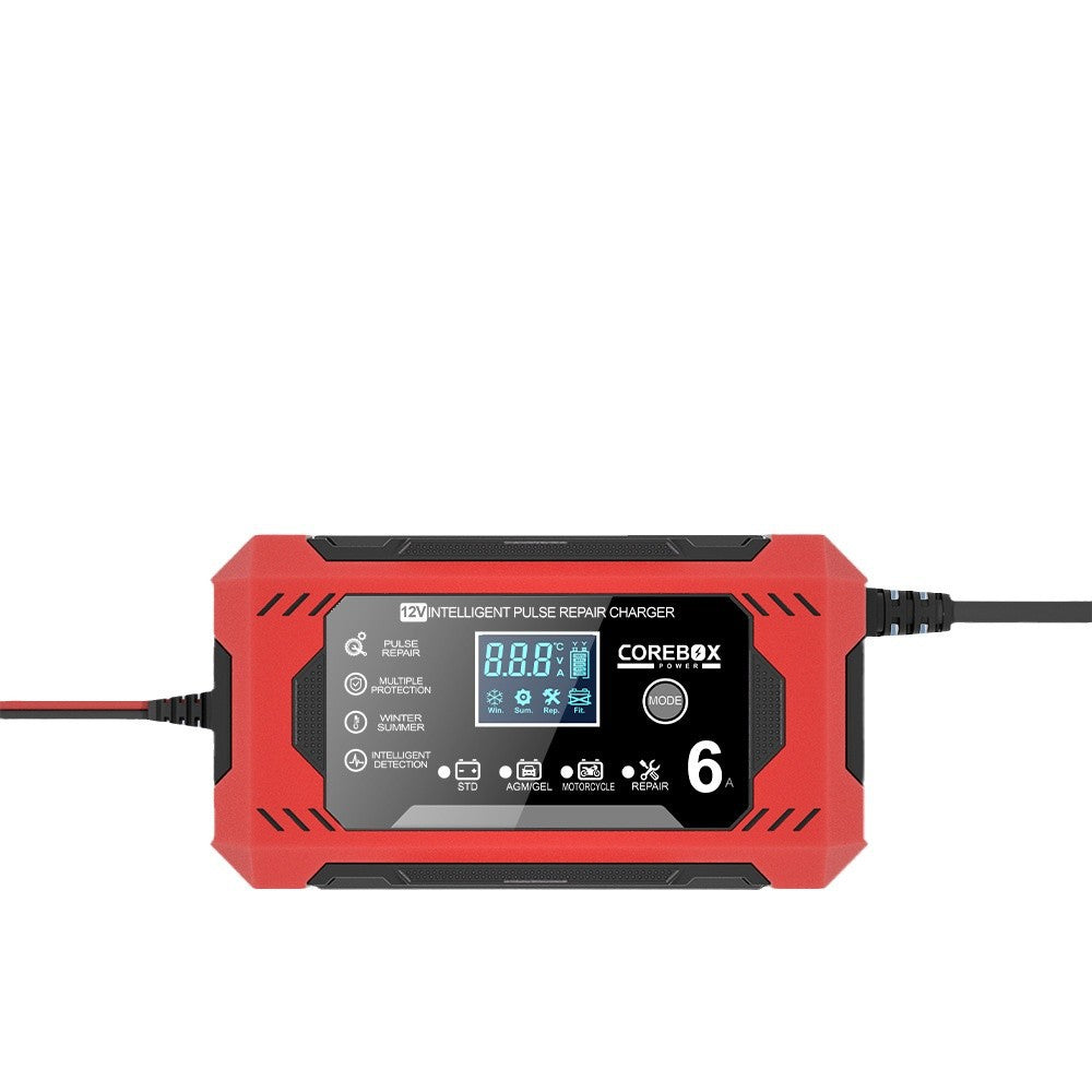 12V 6A Intelligent Pulse - repair Charger for Start - stop Vehicle AGM Batteries