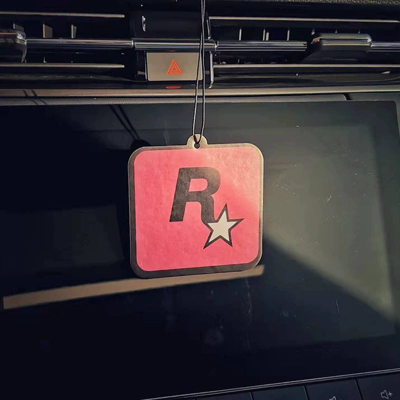 R-star Car Scented Card, Interior Decoration, Perfume Hanging Accessory, Air Freshening Scented Card