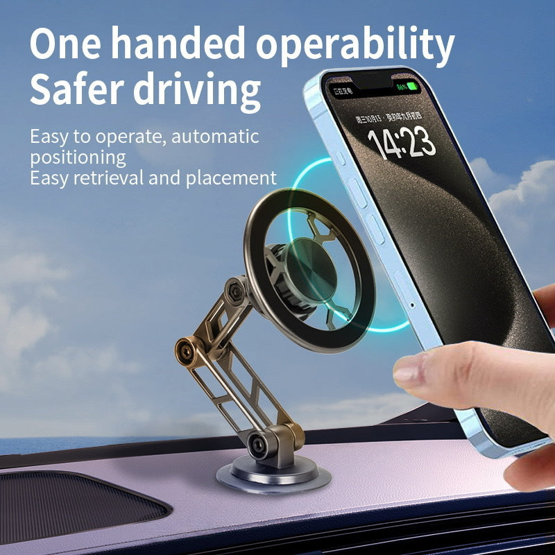 Car-mounted Magnetic Mobile Phone Holder, Magnetic 360-degree Rotating Holder