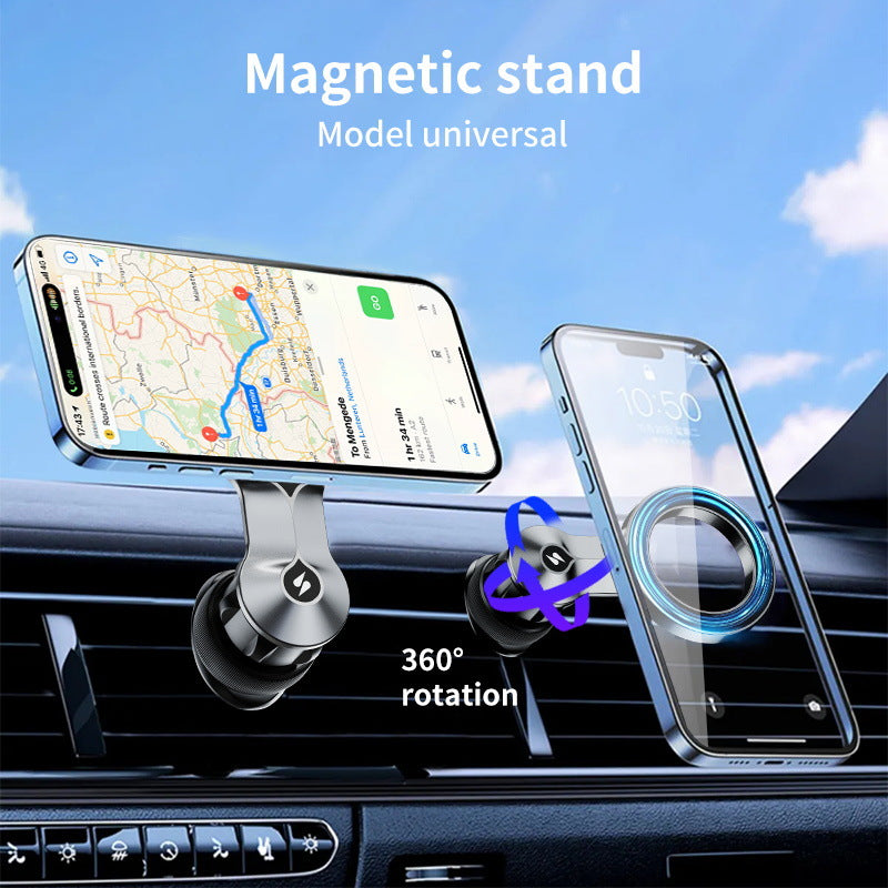 Magnetic Car Phone Holder with Rotatable Air Vent Mount for Car Navigation