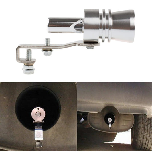 Turbo simulator whistle for vehicle exhaust pipe, a sound generator at the tailpipe