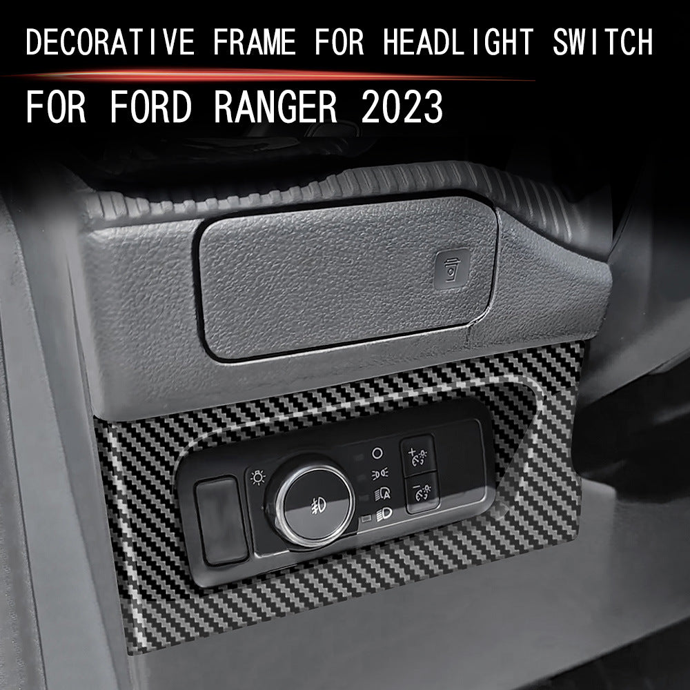 Interior stickers for the Hydro-Dip headlight adjustment frame applicable to the 2023 Ford Ranger