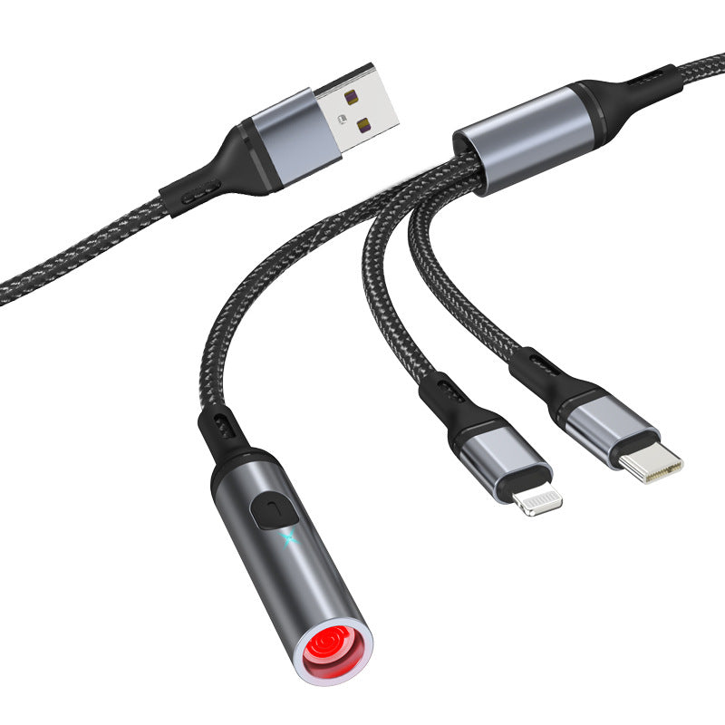 Portable cigarette lighter - type USB data cable, a four - in - one product suitable for both in - car and home use as well as during travels.