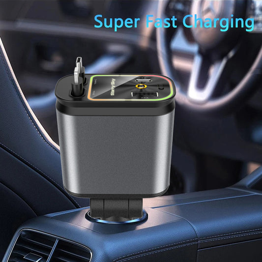 Car-mounted Mobile Phone Charger with Starry Sky Roof Projection Light