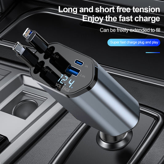 SuperFast Charging and Flash Charging Car Charger with Cigarette Lighter Adapter