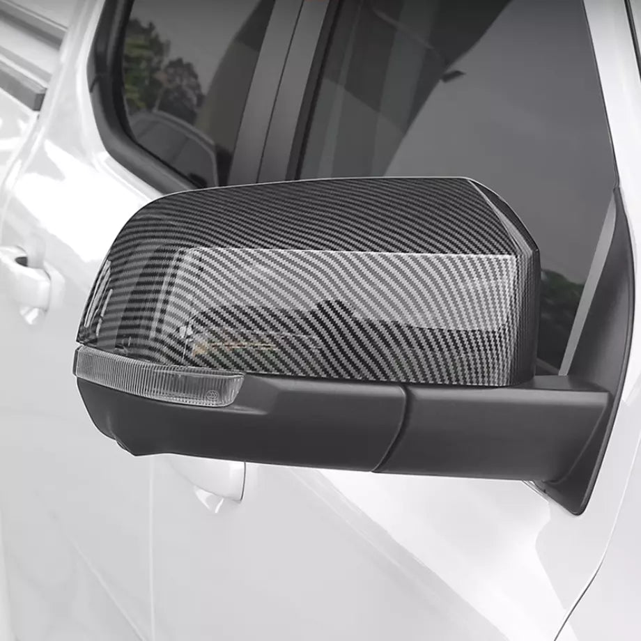 Carbon Fiber Pattern Decorative Covers for the Rearview Mirror Housing of Ford Ranger