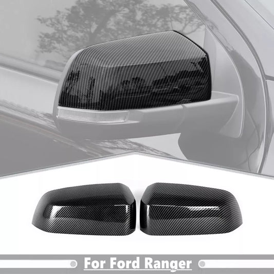 Carbon Fiber Pattern Decorative Covers for the Rearview Mirror Housing of Ford Ranger